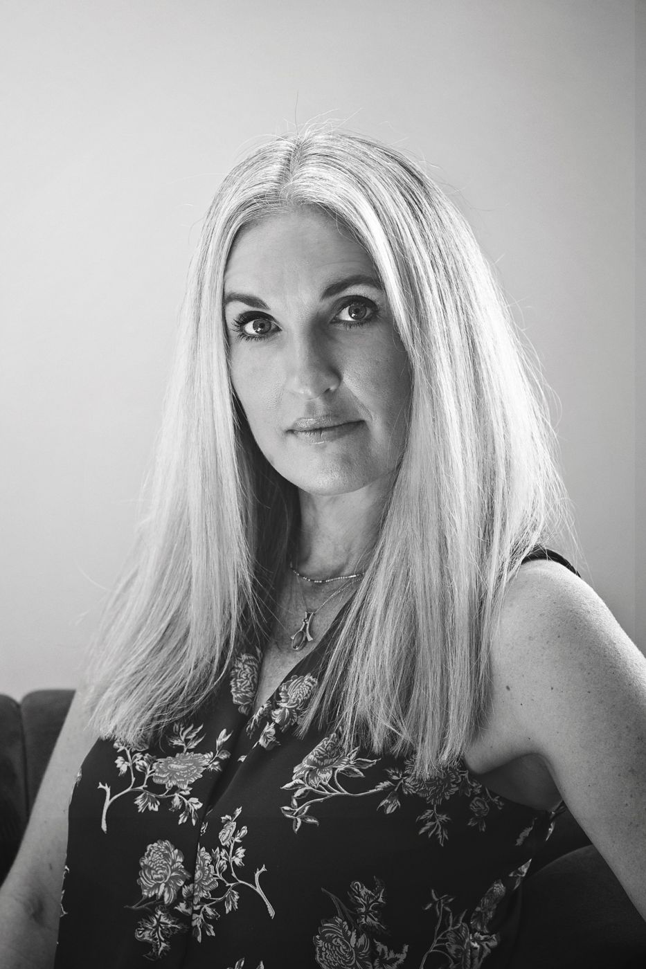 Black and white portrait of Tami Watson